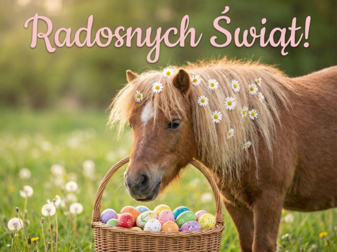 Wielkanoc2026-kucyk-z-koszem-pisanek