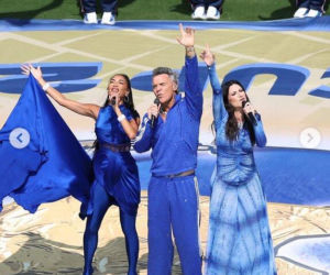Robbie Williams i Nicole Scherzinger rozgrzali finał mundialu! Ich występ przejdzie do historii