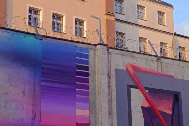 Street-art na murach aresztu