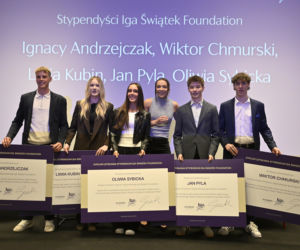 Iga Świątek rozdała stypendia