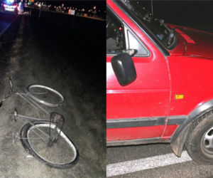 Potrącenie 51-letniego rowerzysty w Żninie! Mężczyzna trafił do szpitala [ZDJĘCIA]