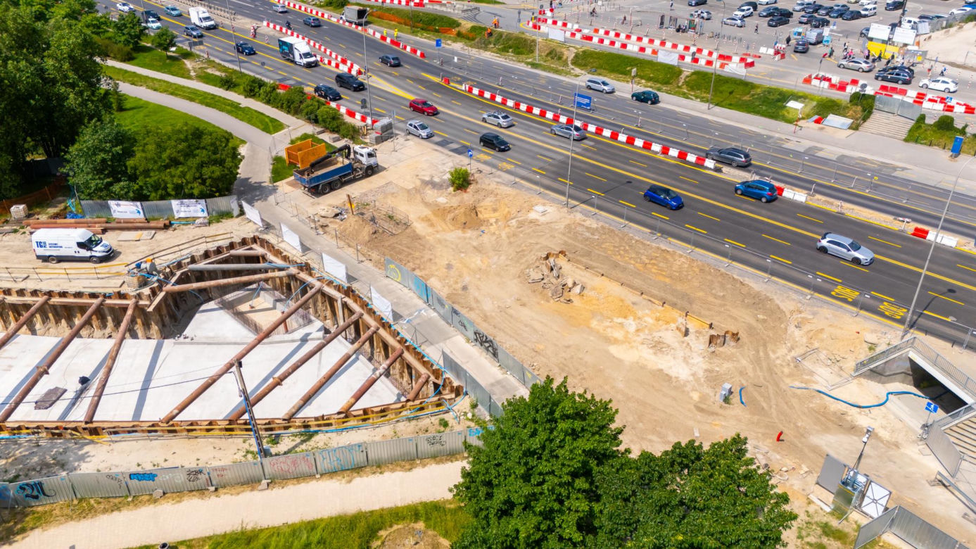 Budowa tramwaju do Dworca Zachodniego od strony Ochoty