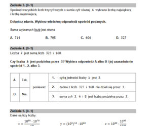Egzamin ósmoklasisty 2022 matematyka