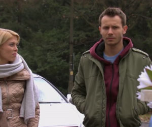 Pierwsza miłość odc. 2286. Rocznica śmierci Dagi. Jowita (Joanna Opozda), Radek (Mateusz Banasiuk)
