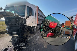 Groźny wypadek w Bieżuniu. Trzy osoby przewieziono do szpitala