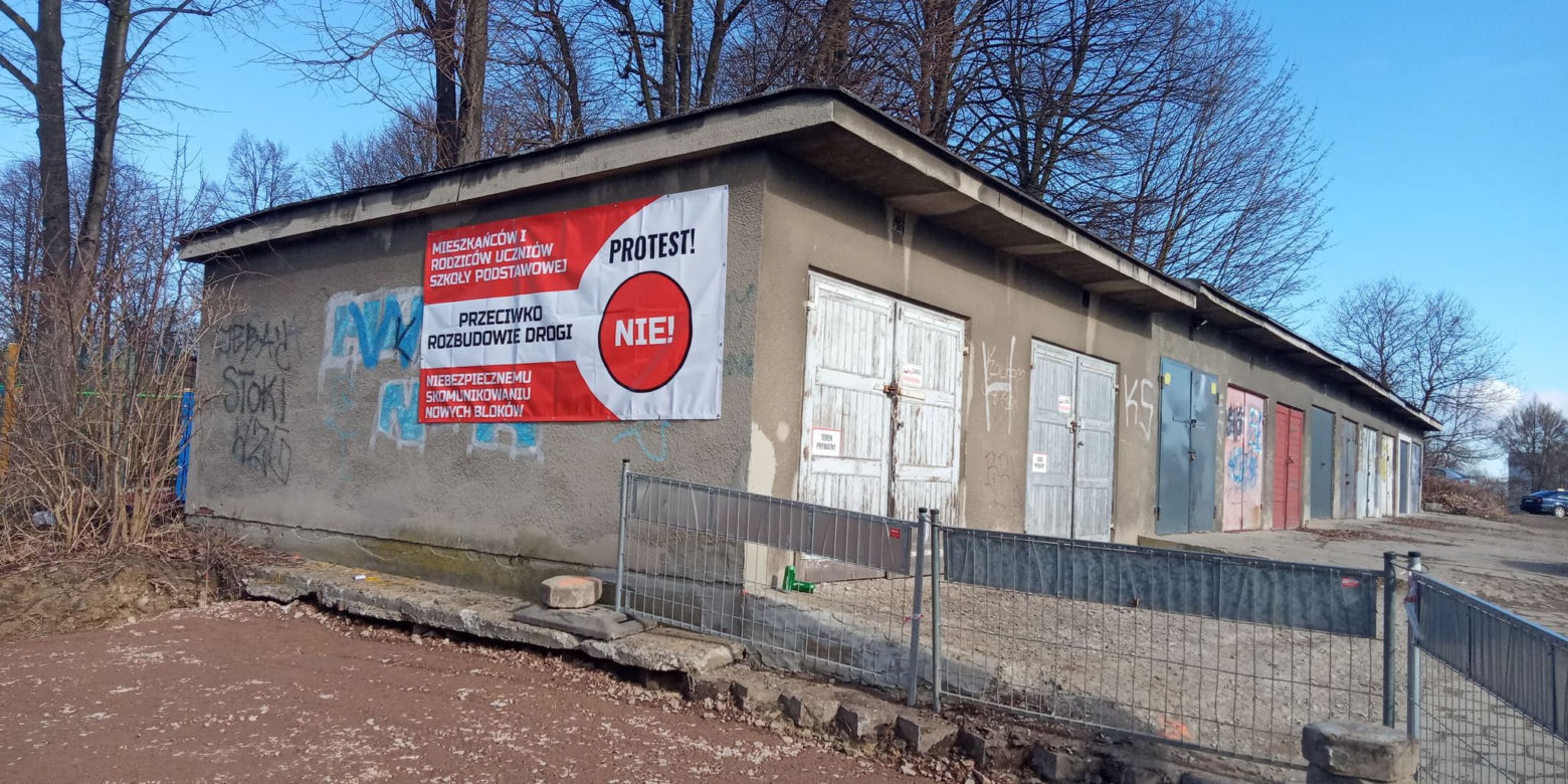 Protest mieszkańców os. Na Wzgórzach