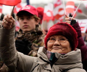 Tysiące ludzi na ulicach Kopenhagi. Masowe protesty przeciwko Trumpowi