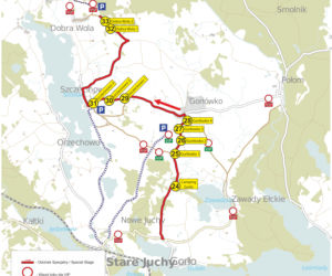 Rajd Polski 2017, odcinek specjalny Stare Juchy SS 5/9 - MAPA