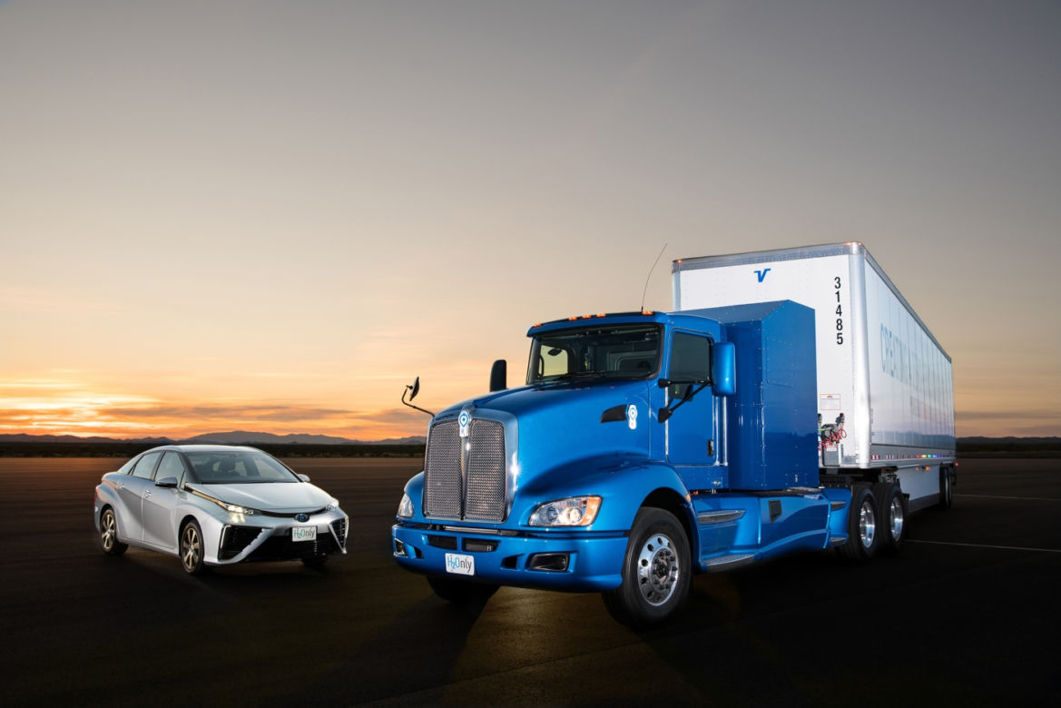 Ciężarówka Toyoty na wodór
