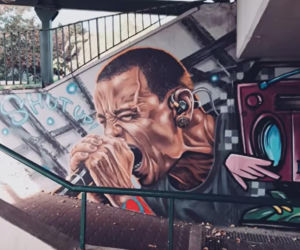 Chester Bennington uwieczniony na Śląsku. Niesamowity mural wokalisty Linkin Park [ZDJĘCIA]