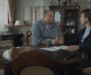 M jak miłość odc. 1894. Tadeusz (Bartłomiej Nowosielski), ksiądz Grzegorz (Paweł Janyst)