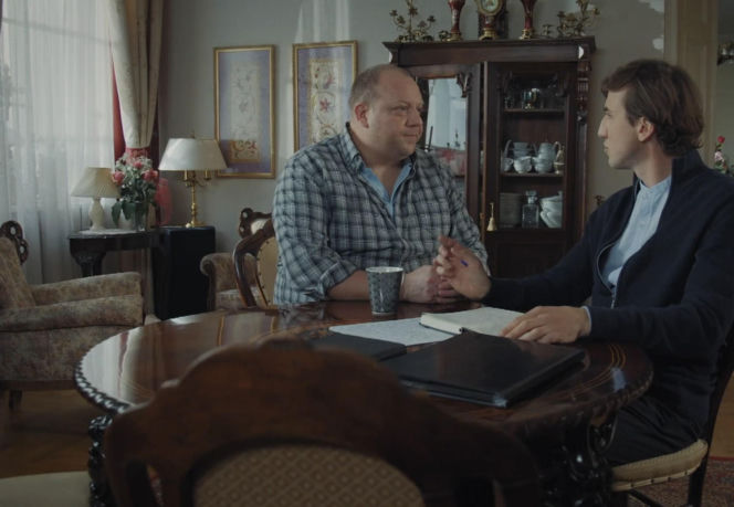 M jak miłość odc. 1894. Tadeusz (Bartłomiej Nowosielski), ksiądz Grzegorz (Paweł Janyst)