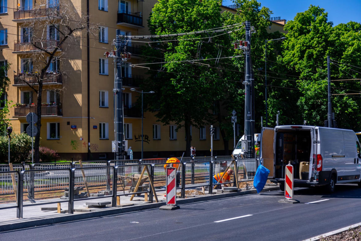 Tramwaj na Gagarina w Warszawie