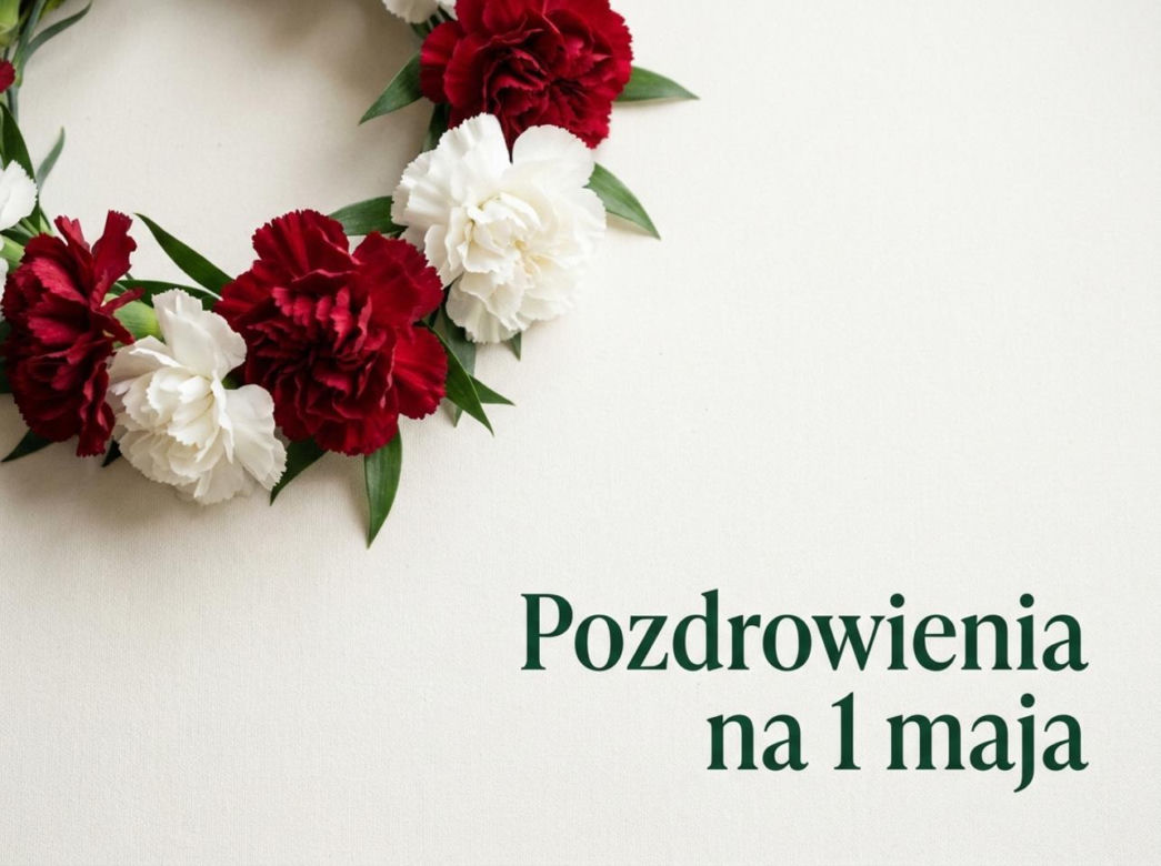 kartka na dzień dobry 1 maja