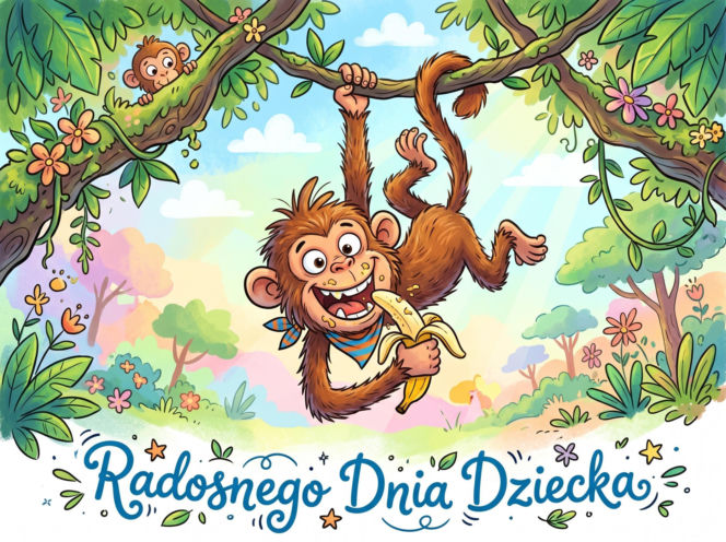 Śmieszna kartka na Dzień Dziecka