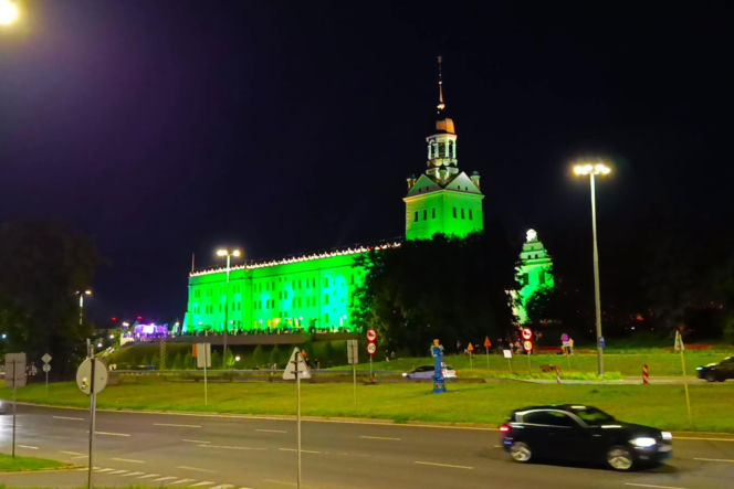 Nowa iluminacja Zamku Książąt Pomorskich w Szczecinie