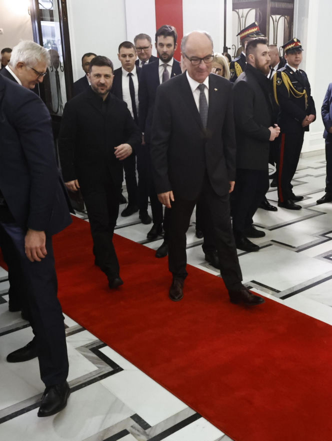 Wołodymyr Zełenski w polskim Sejmie