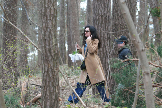 Marta Kaczyńska ze święconką