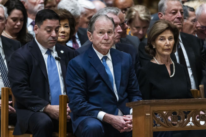 Bush, Biden i Harris wzięli udział w pogrzebie b. wiceprezydenta Dicka Cheneya