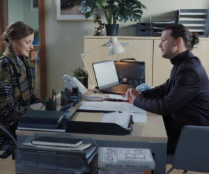 M jak miłość. Natalka (Dominika Suchecka), Mikołaj Lipiński (Mateusz Kościukiewicz)