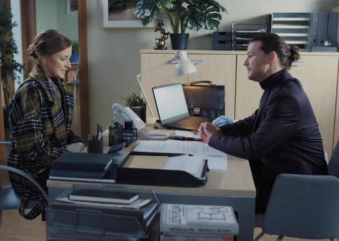 M jak miłość. Natalka (Dominika Suchecka), Mikołaj Lipiński (Mateusz Kościukiewicz)