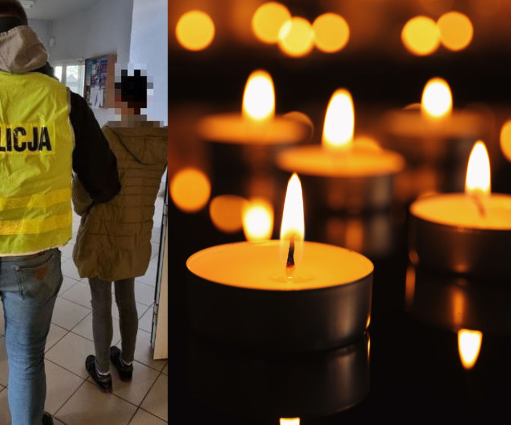 Matka trzymała dziecko pośród zniczy, w totalnym zimnie