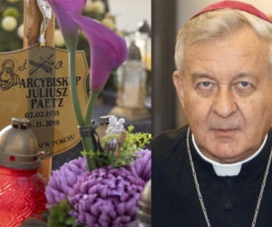 Arcybiskup Juliusz Paetz. Miał spocząć w katedrze, skończył w drewnianej mogile