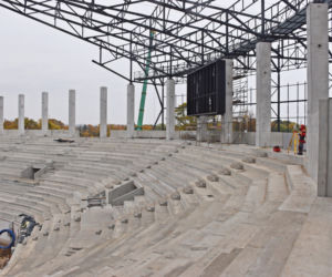 Budowa stadionu w Szczecinie - październik 2020