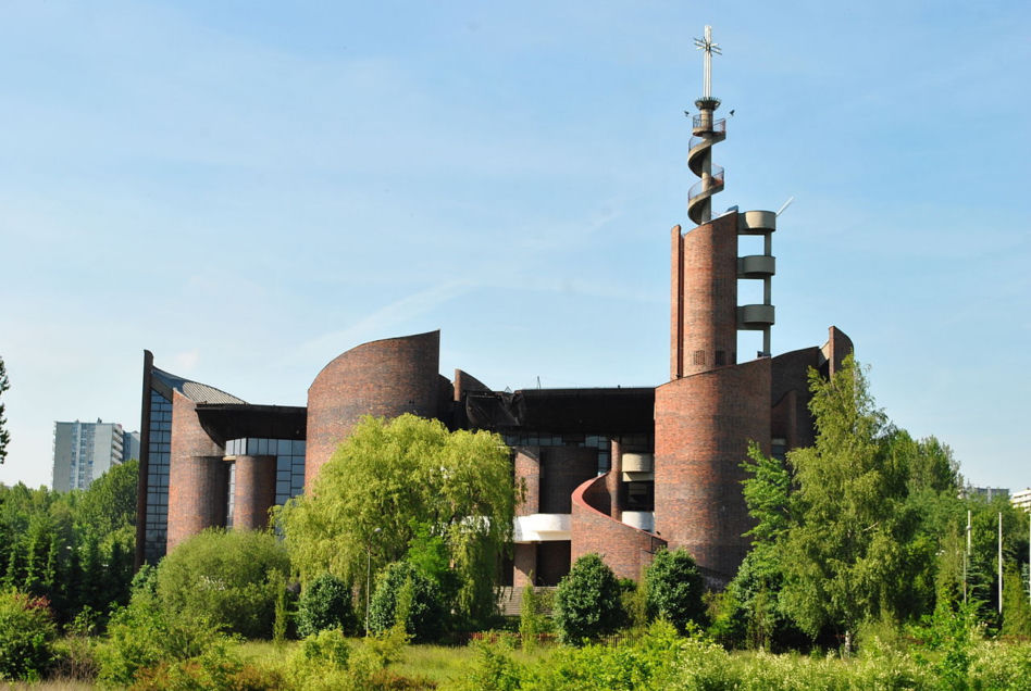 Kościół p.w. Podwyższenia Świętego Krzyża w Katowicach, proj. Henryk Buszko, Aleksander Franta