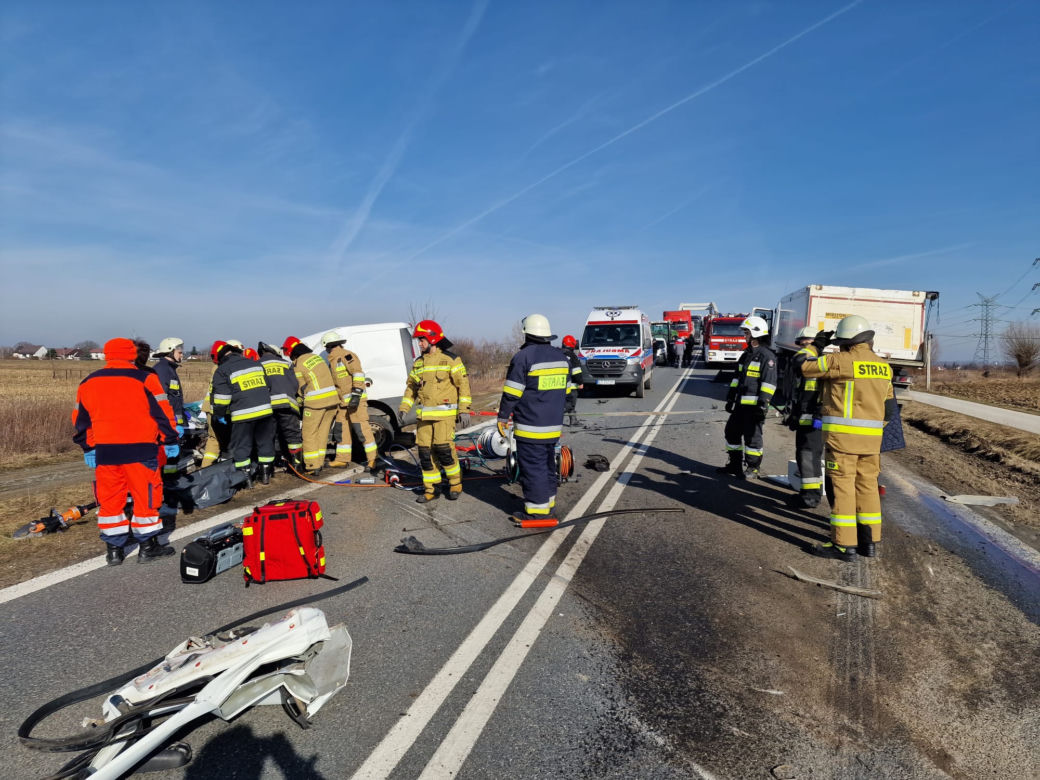 Wojnicz. Śmiertelny wypadek na drodze wojewódzkiej nr 975