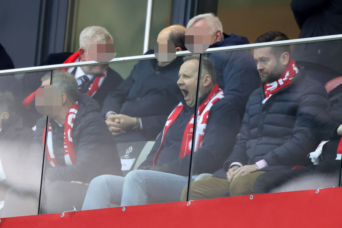 Znudzony Andrzej Duda ziewał podczas Polska - Albania