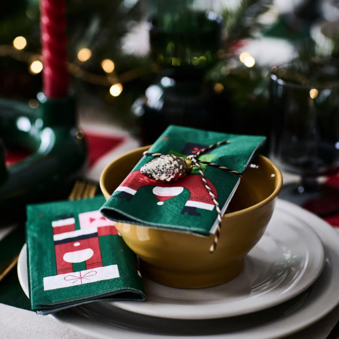 Świąteczne serwetki papierowe - IKEA