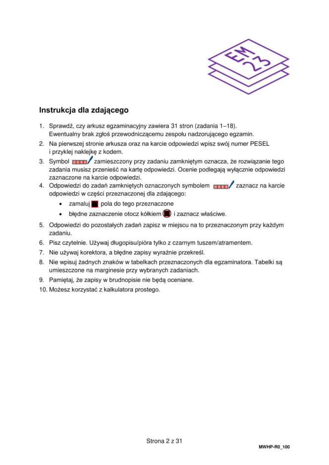 Matura próbna 2026 - WOS. Arkusz CKE