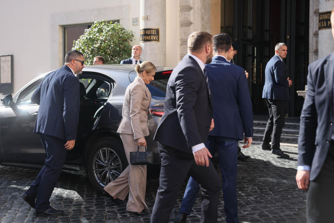 Marta Nawrocka we Włoszech
