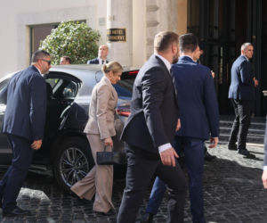 Marta Nawrocka we Włoszech