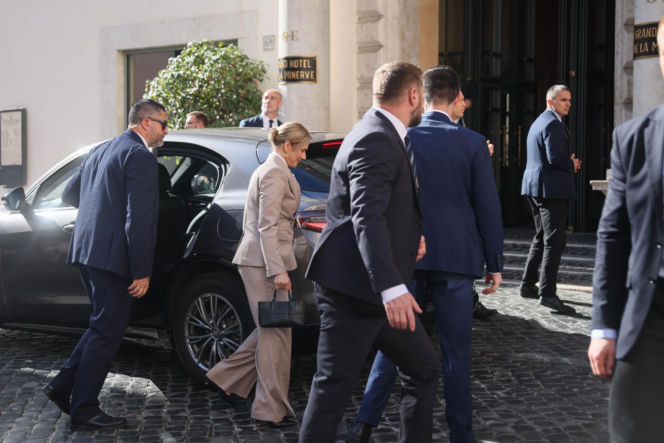 Marta Nawrocka we Włoszech