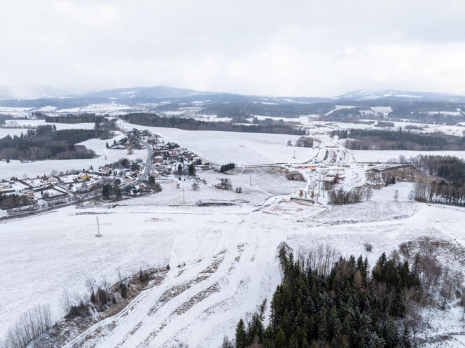 Budowa D11 w Czechach do granicy z Polską S3 w Lubawce
