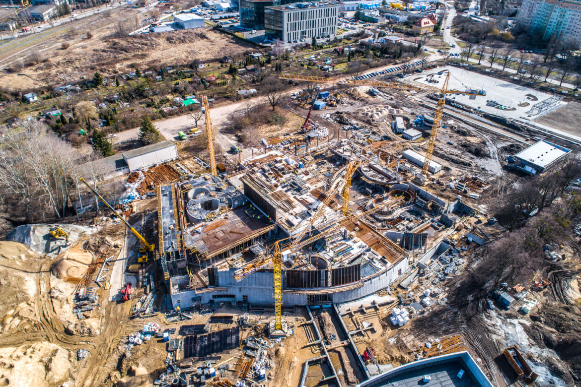 Budowa Fabryki Wody - marzec 2021