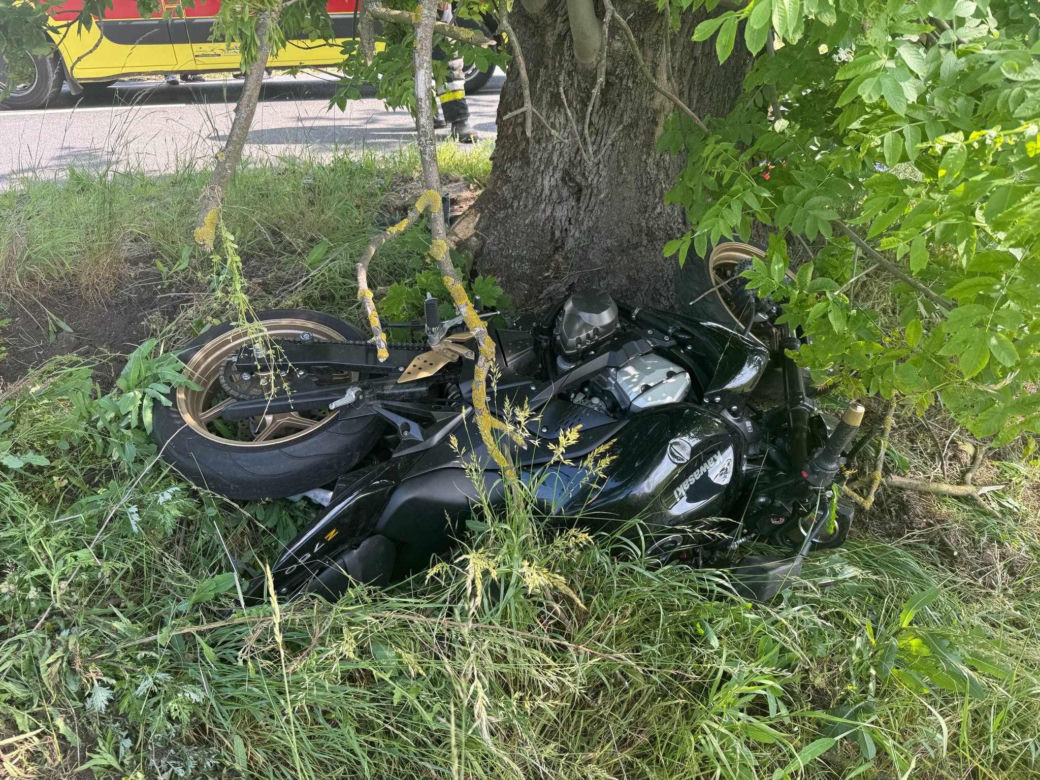 Wypadek motocyklisty pod Kościanem