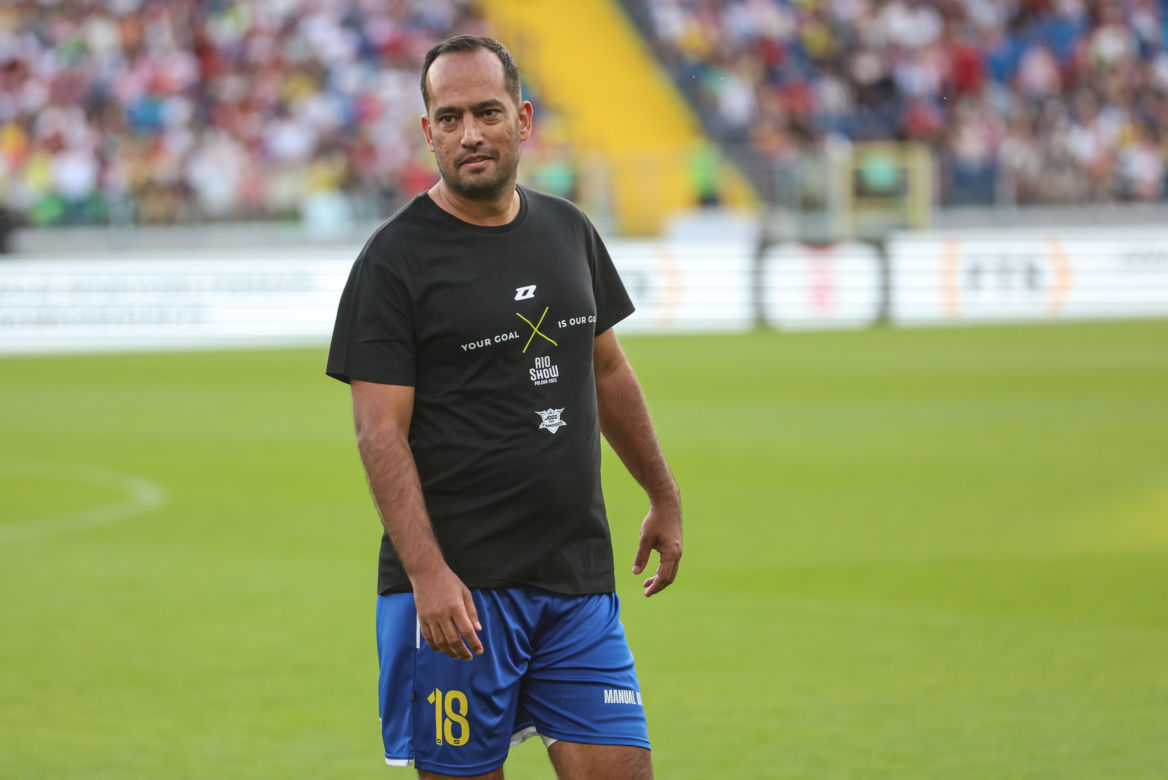 Ronaldinho na Stadionie Śląskim w meczu gwiazd Polska - Brazylia