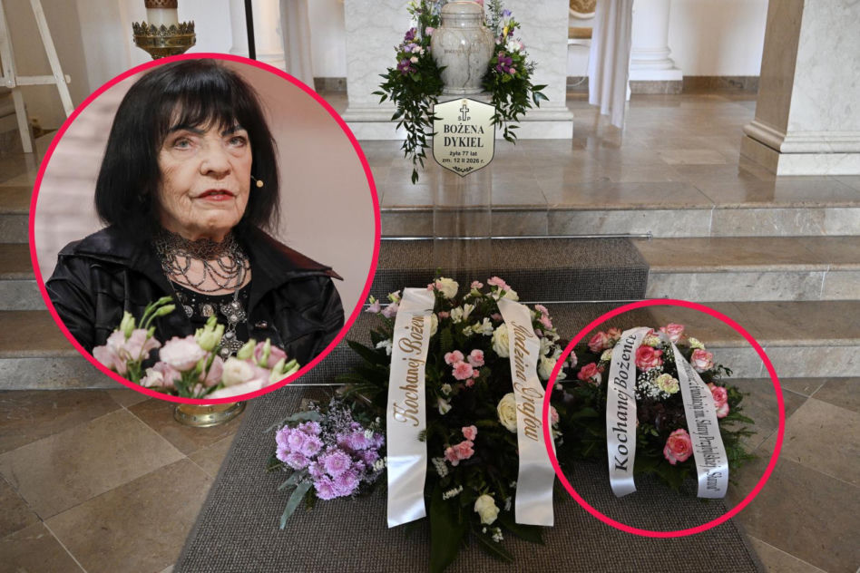 Pogrzeb Bożeny Dykiel przyciągnął tłumy. Pojawił się wieniec od Sławy Przybylskiej