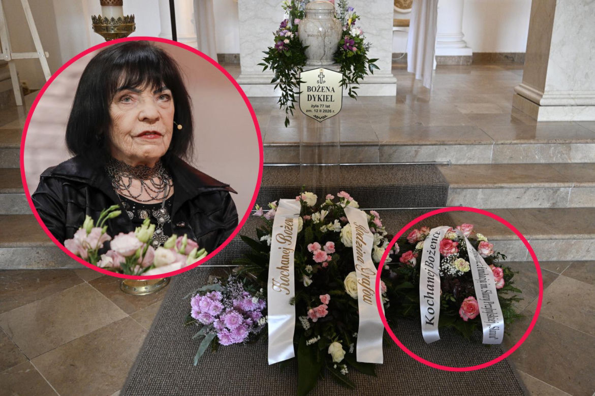 Pogrzeb Bożeny Dykiel przyciągnął tłumy. Pojawił się wieniec od Sławy Przybylskiej