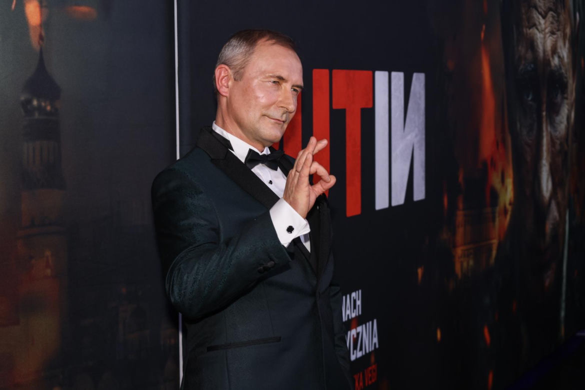 Sławomir Sobala na premierze filmu "Putin"