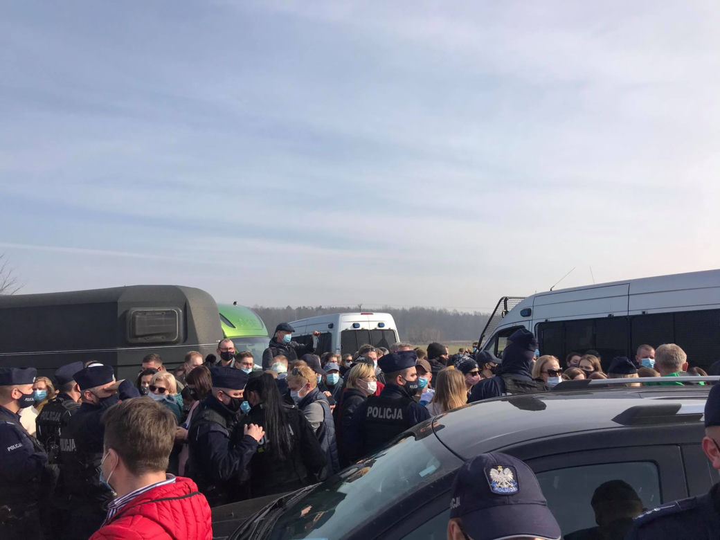 Wielka licytacja koni pod Łodzią zatrzymana przez... sanepid! Na miejscu policja i wściekli kupujący