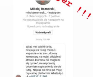 M jak miłość: fejkowe konto Roznerskiego