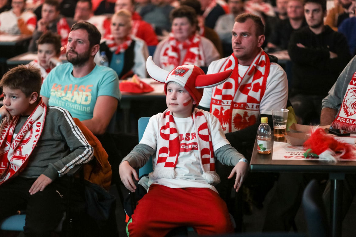 Strefa kibica na Stadionie Śląskim w czasie meczu Polska-Meksyk