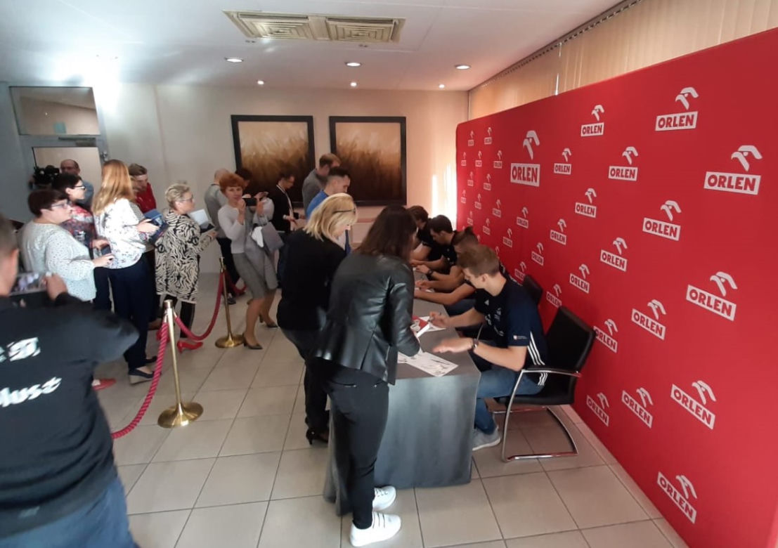 Siatkarze reprezentacji Polski z wizytą w Płocku