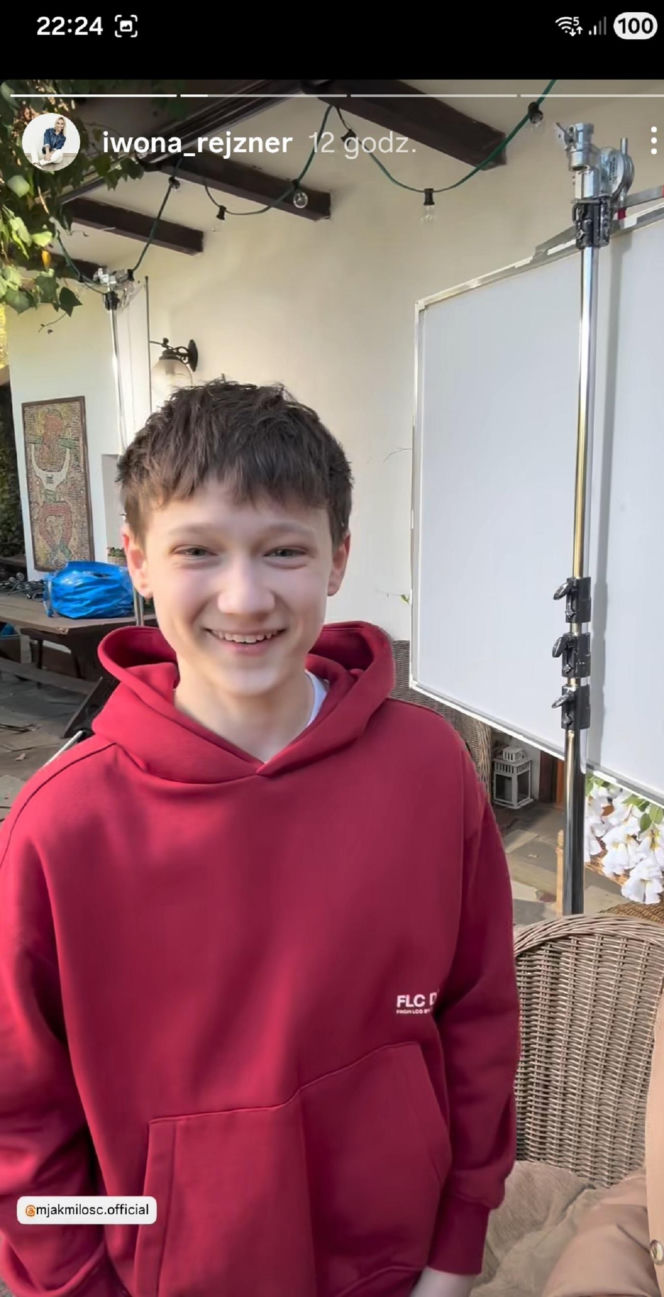 M jak miłość po wakacjach na planie. Franek (Jarosław Śmigielski)