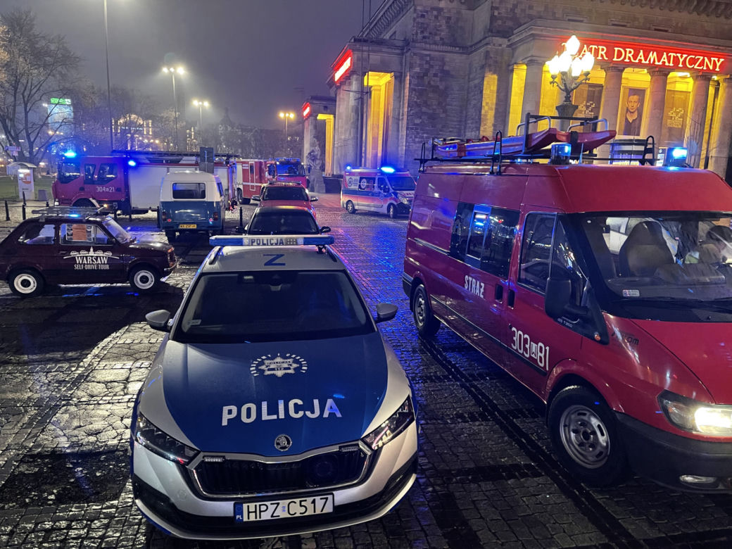 Służby ratunkowe na miejscu