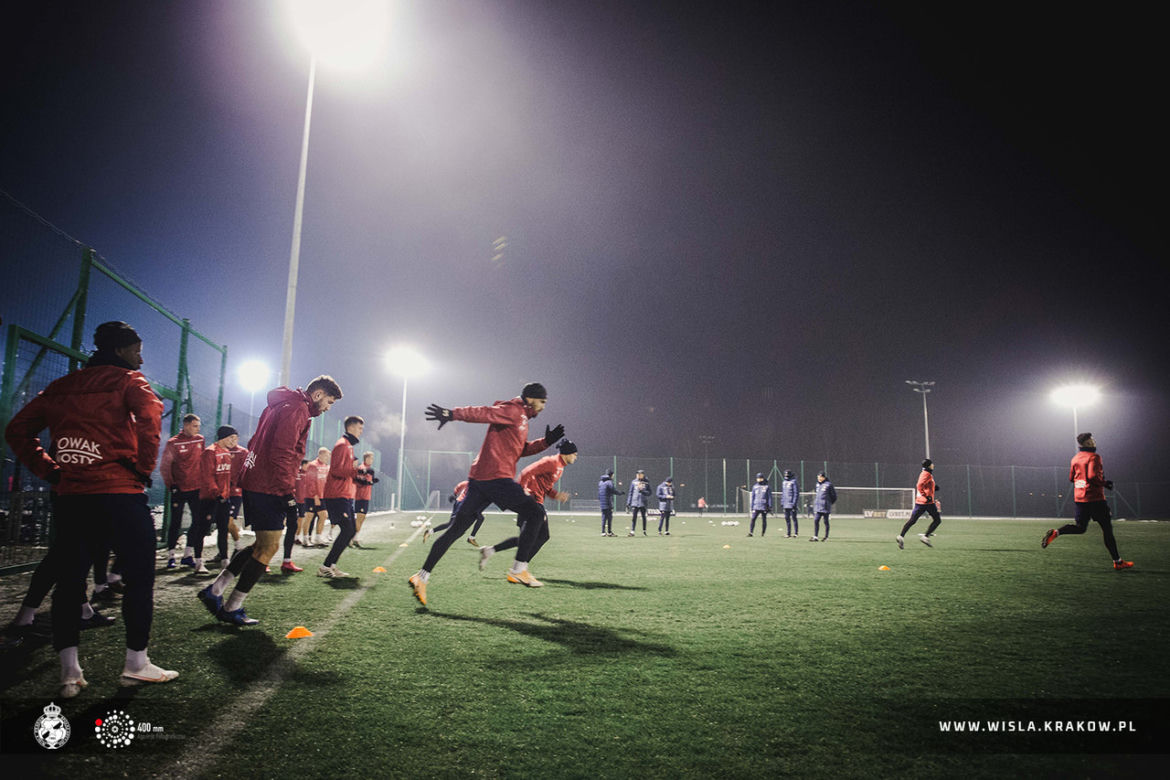 Trening Wisły Kraków przed derbami